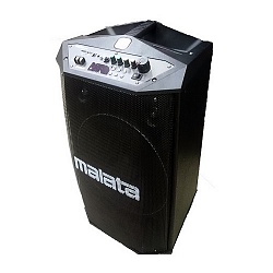 MALATA Активная акустическая система 12" 100 W + 2 радиомикрофона + блок питания