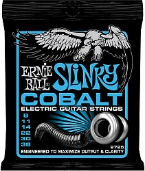 ERNIE BALL 2725 Струны для эл.гитары 8-38 Cobalt Electric Super Slinky