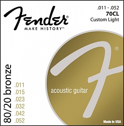 FENDER 70CL Струны для акустической гитары 011-050