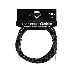 FENDER 10' FG-10L ANGLE INSTRUMENT CABLE BLACK Инструментальный кабель