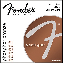 FENDER 60CL Струны для акустической гитары 011-050