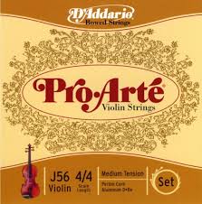 Комплект струн для скрипки D`ADDARIO J56-4/4M PROARTE 