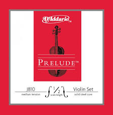 Комплект струн для скрипки D`ADDARIO J810-1/8M PRELUDE 