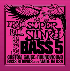 ERNIE BALL 2824 Струны для 5-струнной бас гитары 040-125