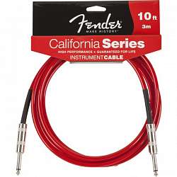 FENDER 10` FGC-10R CALIFORNIA INSTRUMENT CABLE LAKE PLACID BLUE Инструментальный кабель
