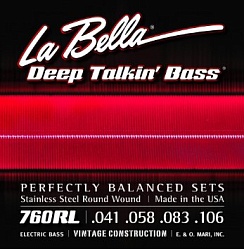 LA BELLA 760RL Струны для бас-гитары 041-106