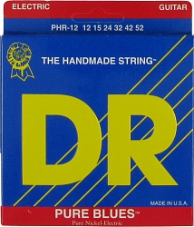 DR PHR-12 Струны для электрогитары 012-052 PURE BLUES, круглая обмотка