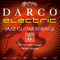 MARTIN D9100 Струны для электрогитары 012-052 Darco, никель