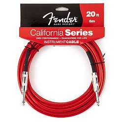 FENDER 20` FGC-20R CALIFORNIA INSTRUMENT CABLE LAKE PLACID BLUE Инструментальный кабель