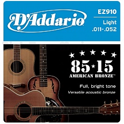 D`ADDARIO EZ910 Струны для акустической гитары 011-050