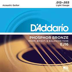 D`ADDARIO EJ-16 012-053 Струны для акустической гитары 
