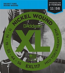 D'ADDARIO EXL117 Струны для электрогитары 